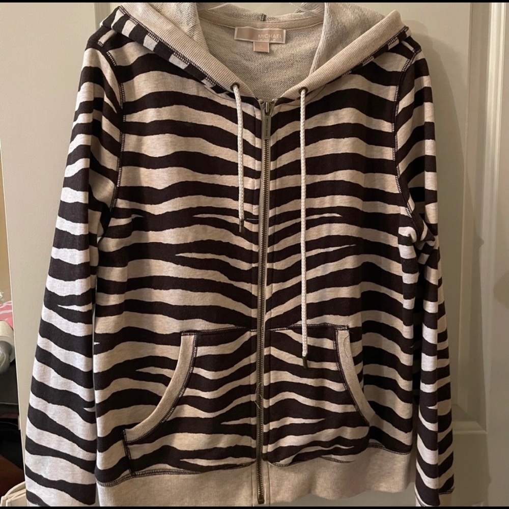 Michael Kors Zip Hoodie Size Large NWOT